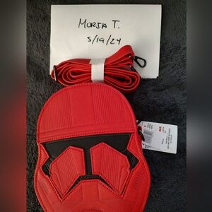 Loungefly Red Stormtrooper crossbody NWT